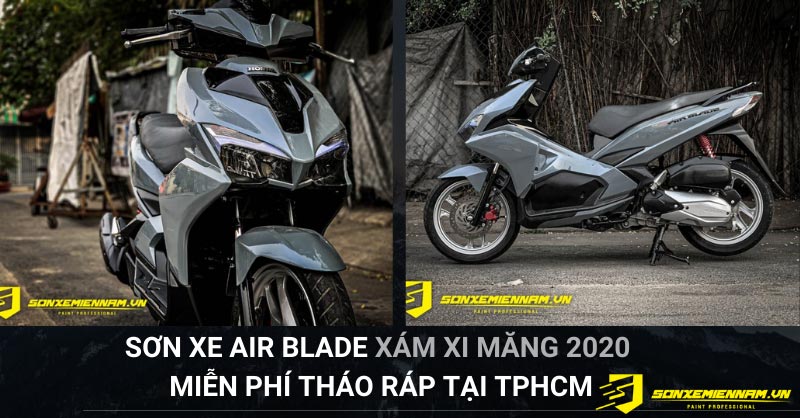 Sơn Xe Air Blade Xám Xi Măng Tại TPHCM - Sơn Xe Miền Nam