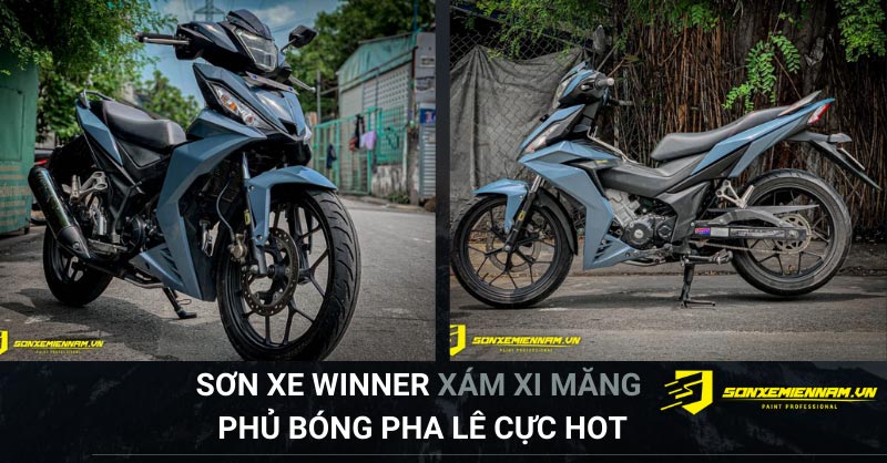 Sơn Xe Winner Xám Xi Măng Tại TPHCM - Sơn Xe Miền Nam